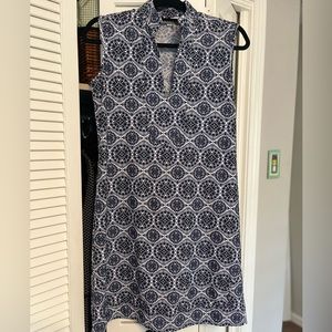 Jude Connally, Kristen Dress, Navy Medallion, Small
